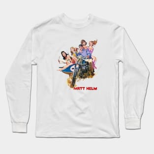 Matt Helm - Dean Martin in "The Ambushers" Vintage Distressed Long Sleeve T-Shirt